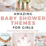 baby shower themes for girls pin image