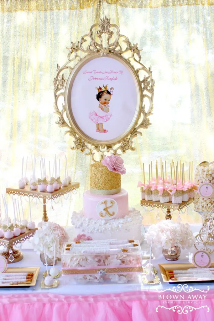 princess themed baby shower