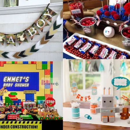 baby shower themes for boys collage