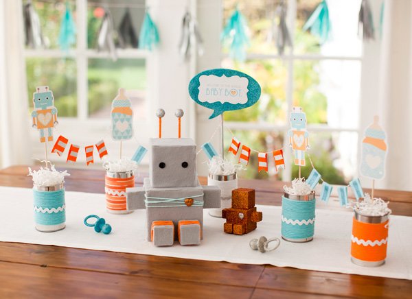 Robot baby shower