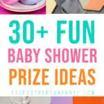 baby shower game prize ideas pin image
