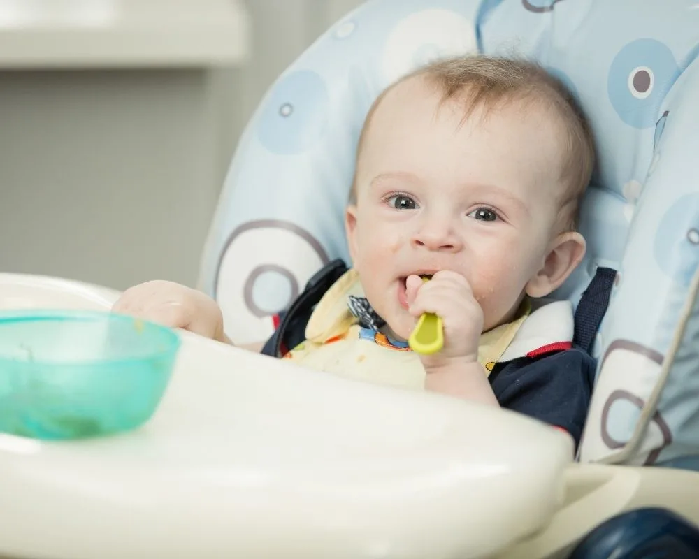 baby eating new foods can cause sleep regression