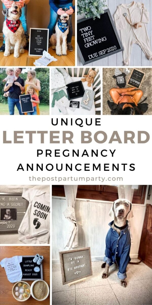 10 Adorable Letter Board Pregnancy Announcements