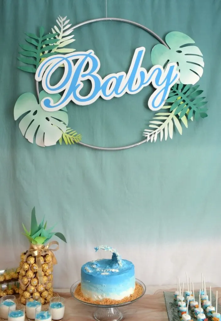 beach themed baby shower