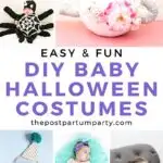 DIY halloween baby costumes pin image