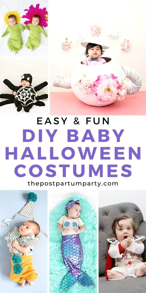 DIY baby Halloween costumes pin image