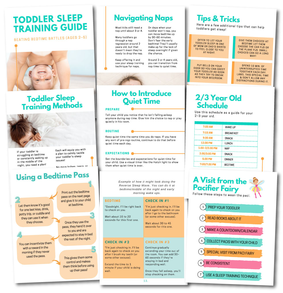 toddler sleep training mockup guide