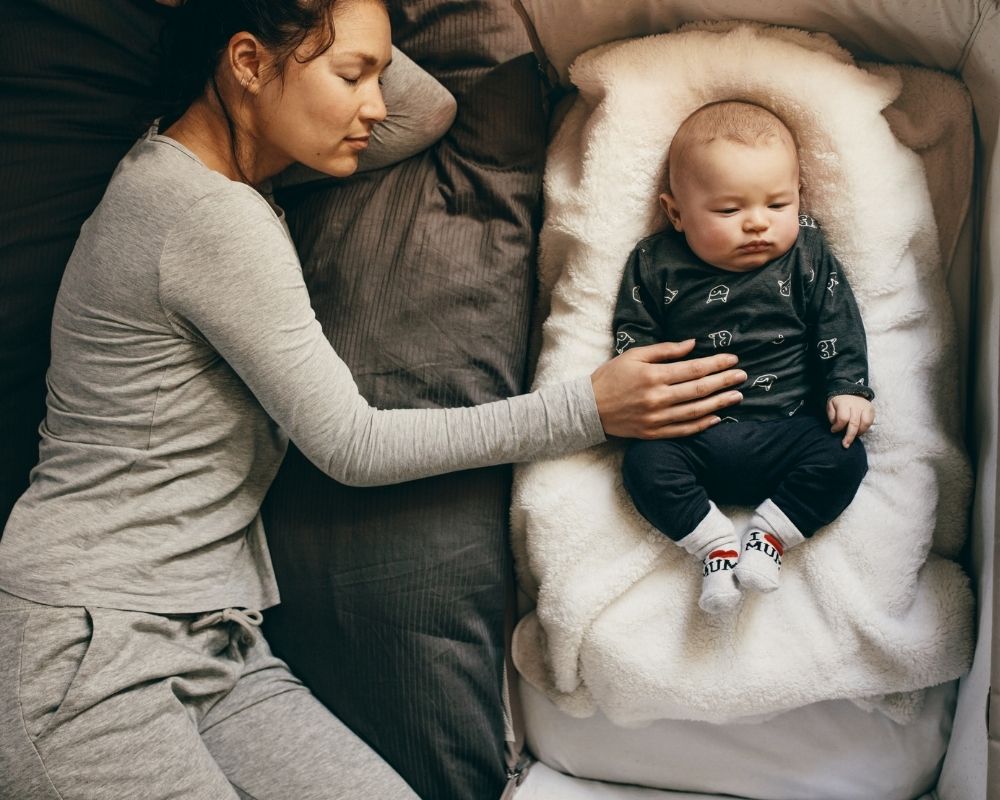 baby co-sleeping on a DockATot