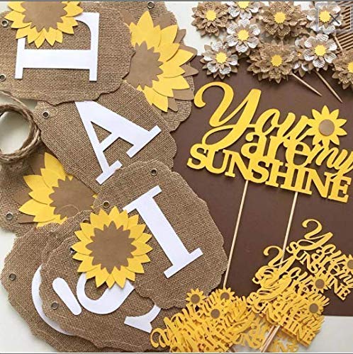 sunflower baby shower decorations