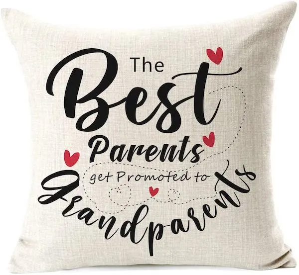 throw pillow for new grandparents