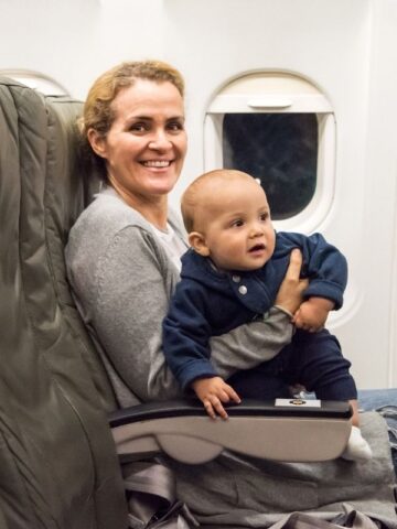 traveling with baby on plane