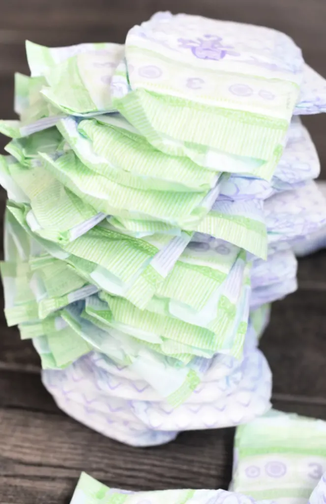 diaper stacking baby shower game