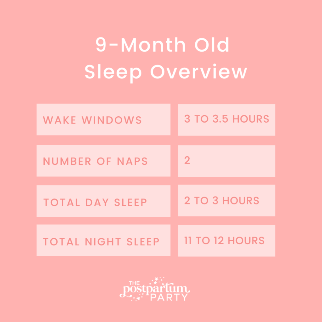 9 month wake windows and sleep summary