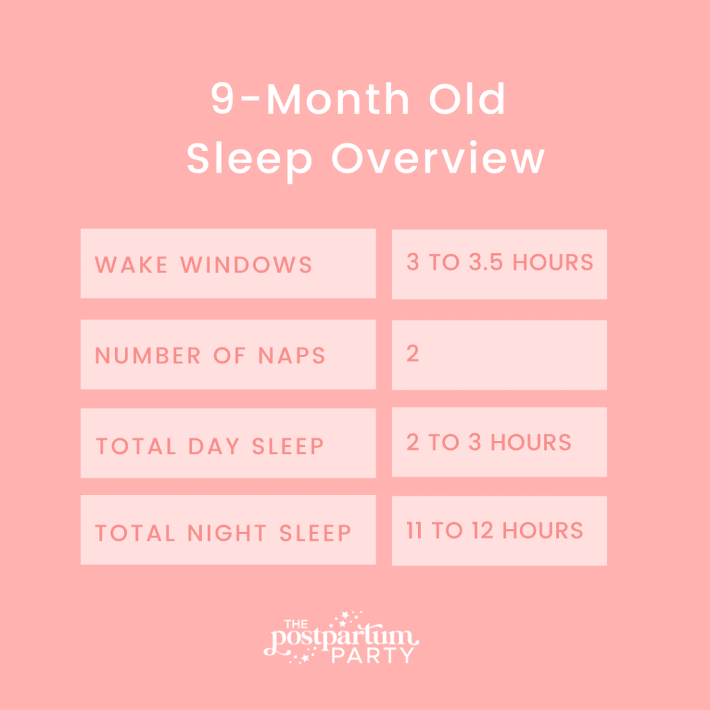 9 month wake windows and sleep summary