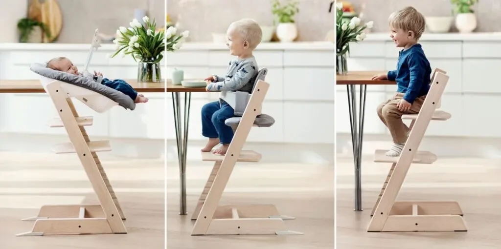 boy in high chair that grows with child