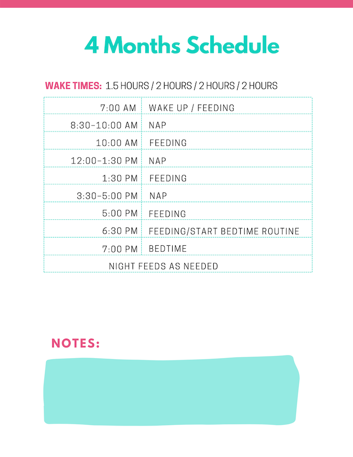 4-Month-Old Sleep Schedule: Sample Naptimes & Tips