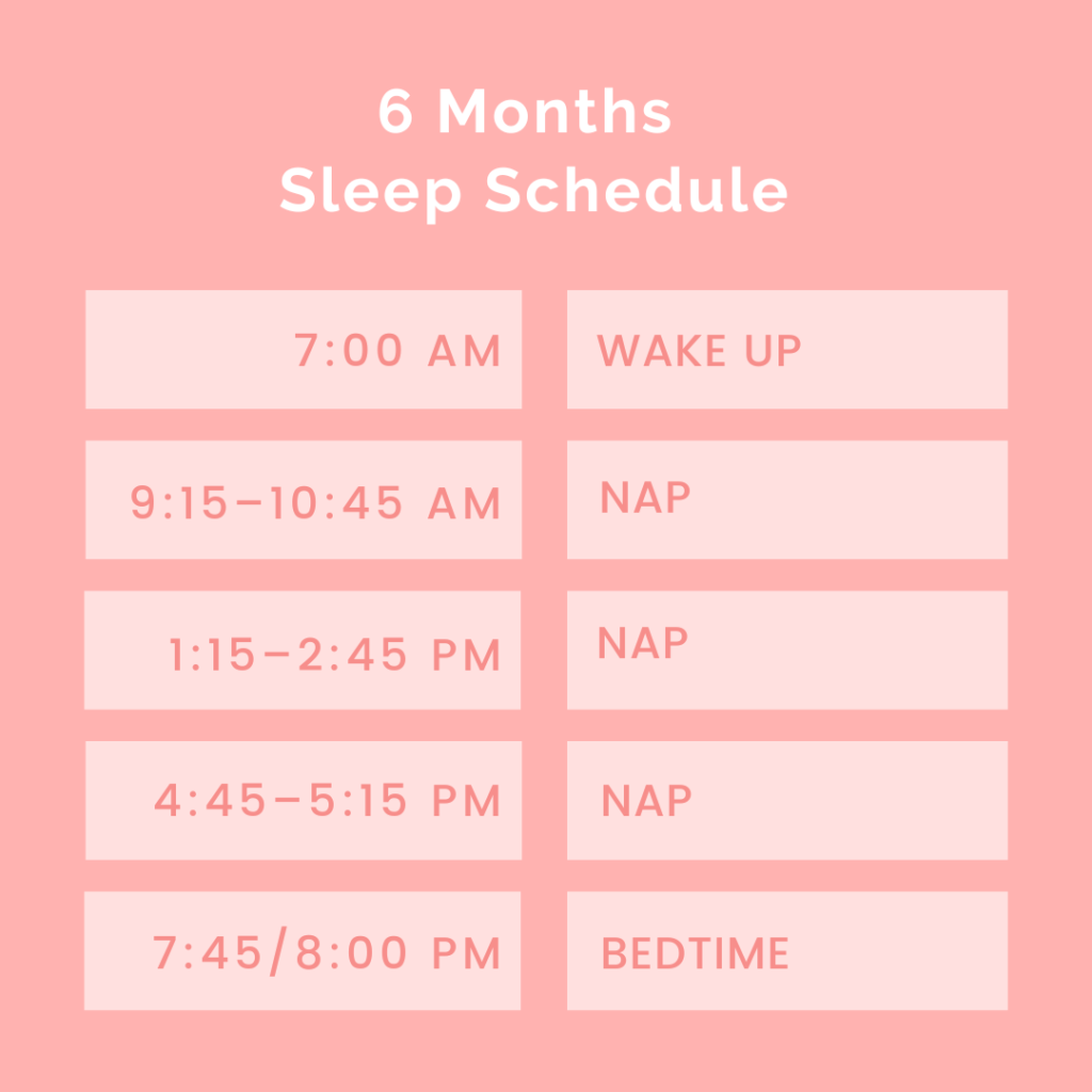 6 month old sleep schedule
