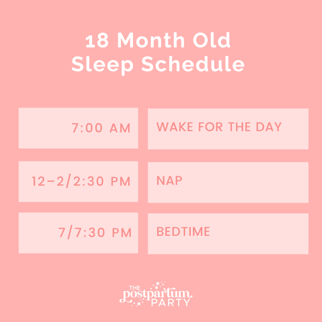 18 month old sleep schedule 
