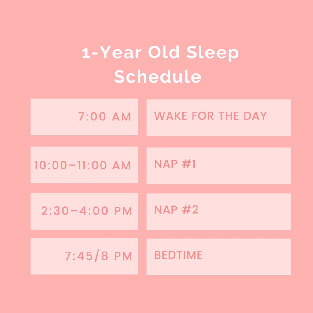 1 year old sleep schedule