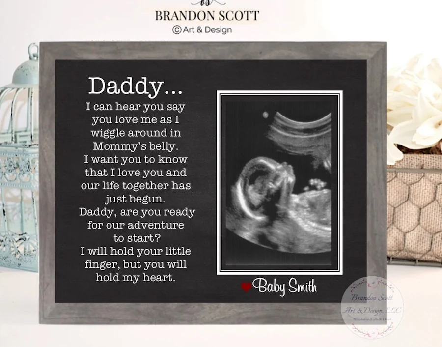 Daddy pregnancy announcement picture frame