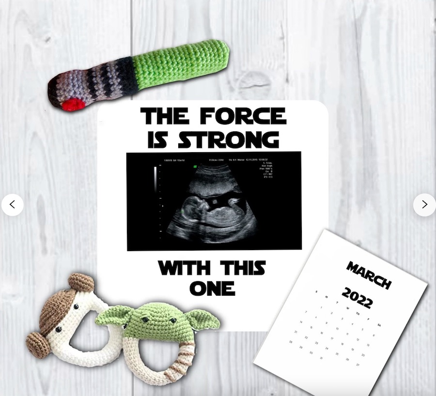 Star Wars pregnancy announcement