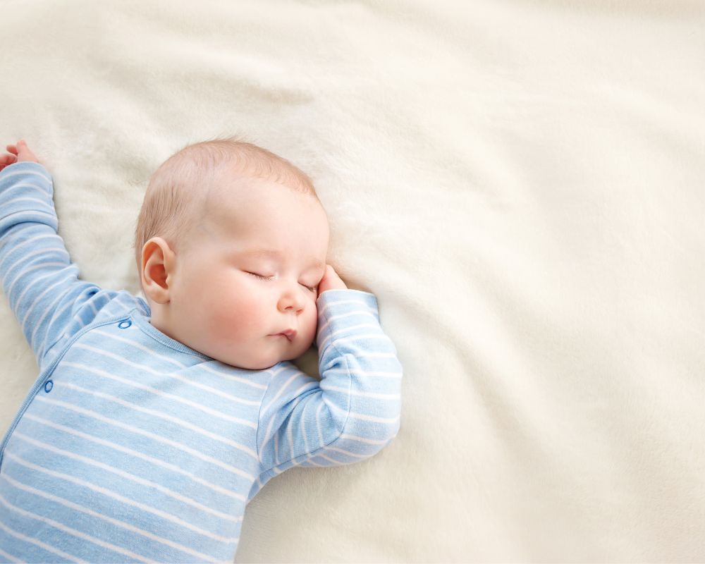 baby sleeping without a swaddle