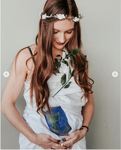 Mother Earth Halloween maternity costume