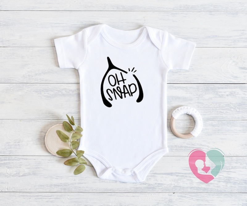 Oh Snap onesie for baby on Thanksgiving