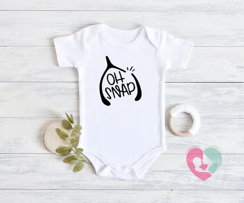 Oh Snap onesie for baby on Thanksgiving