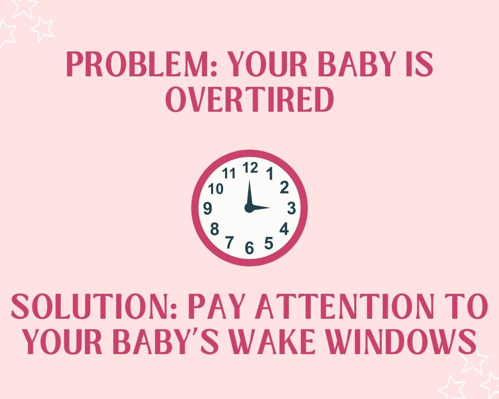 Baby hates crib due to overtired graphic