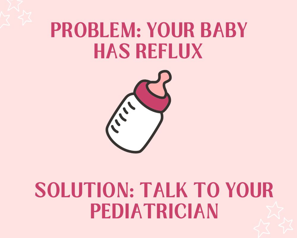 baby hates crib due to reflux graphic