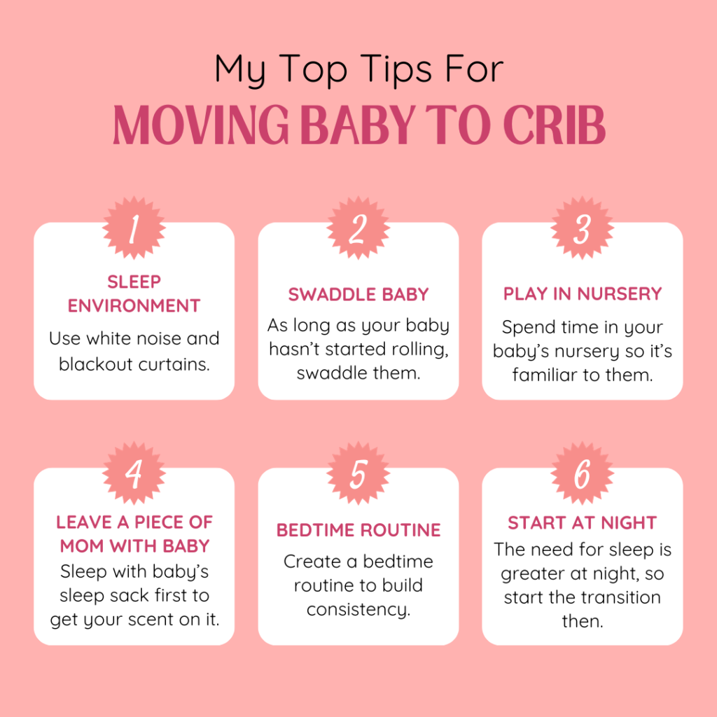 top tips for moving baby to crib