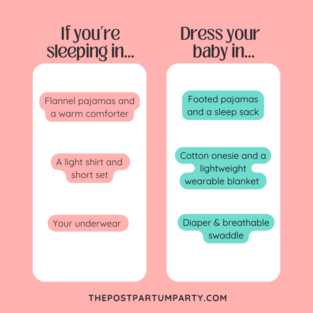 Dressing baby in the right clothes for bed