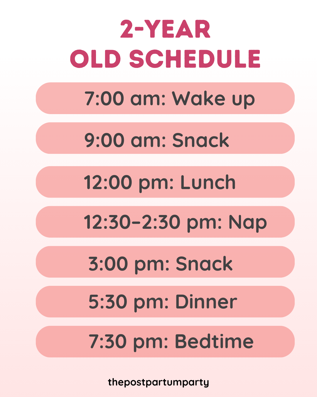 Sample 2 Year Old Sleep Schedule for Your Toddler - The Postpartum Party