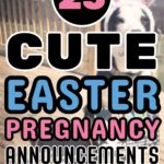 Easter pregnancy announcement pin image