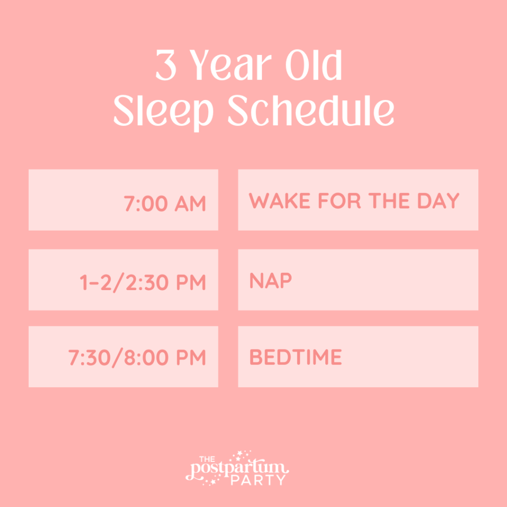 3 year old sleep schedule