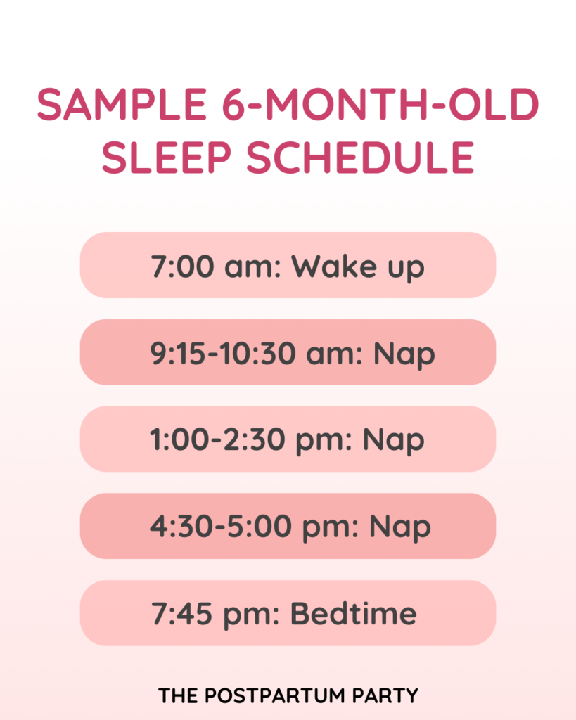 6 month old sleep schedule