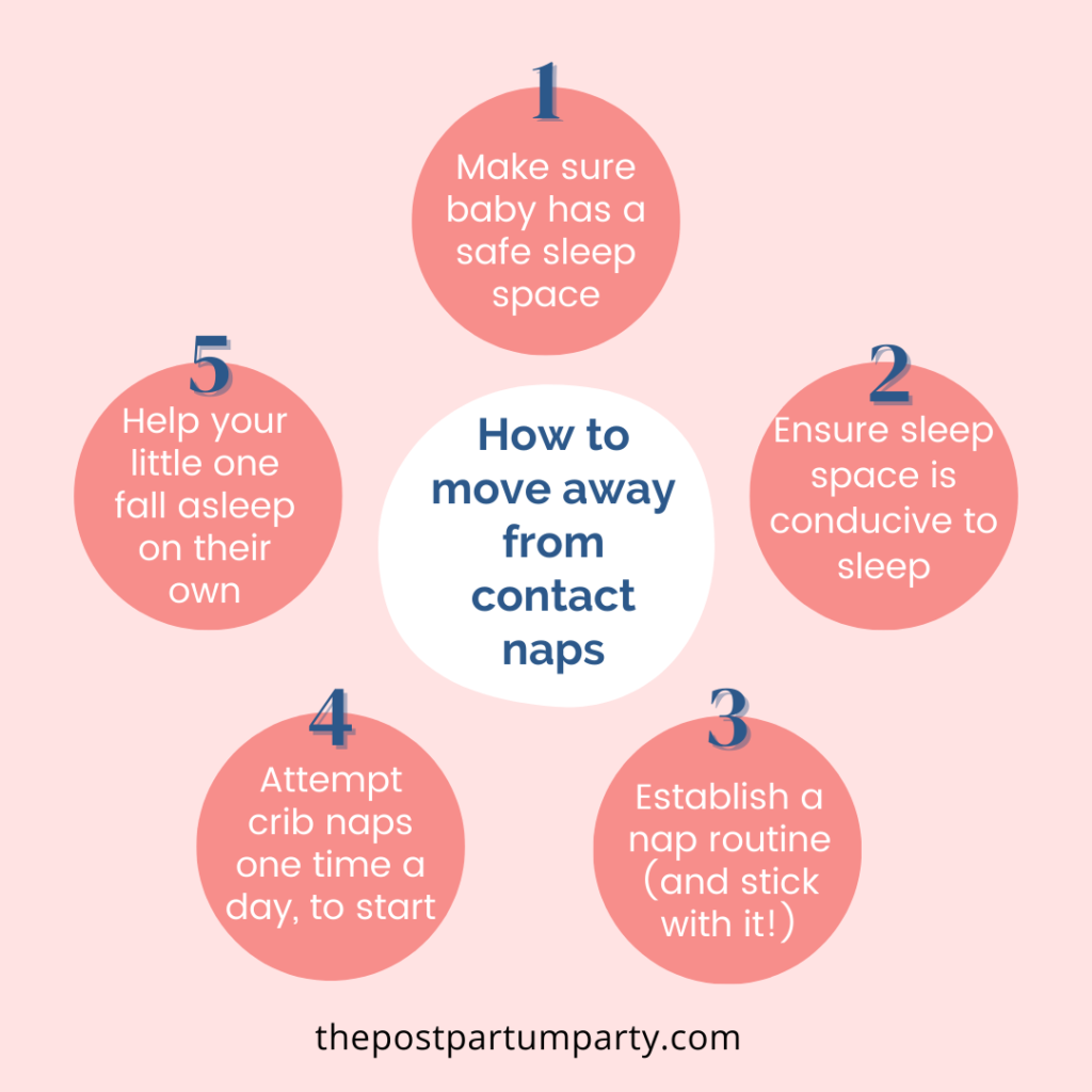 how to move away from contact napping graphic
