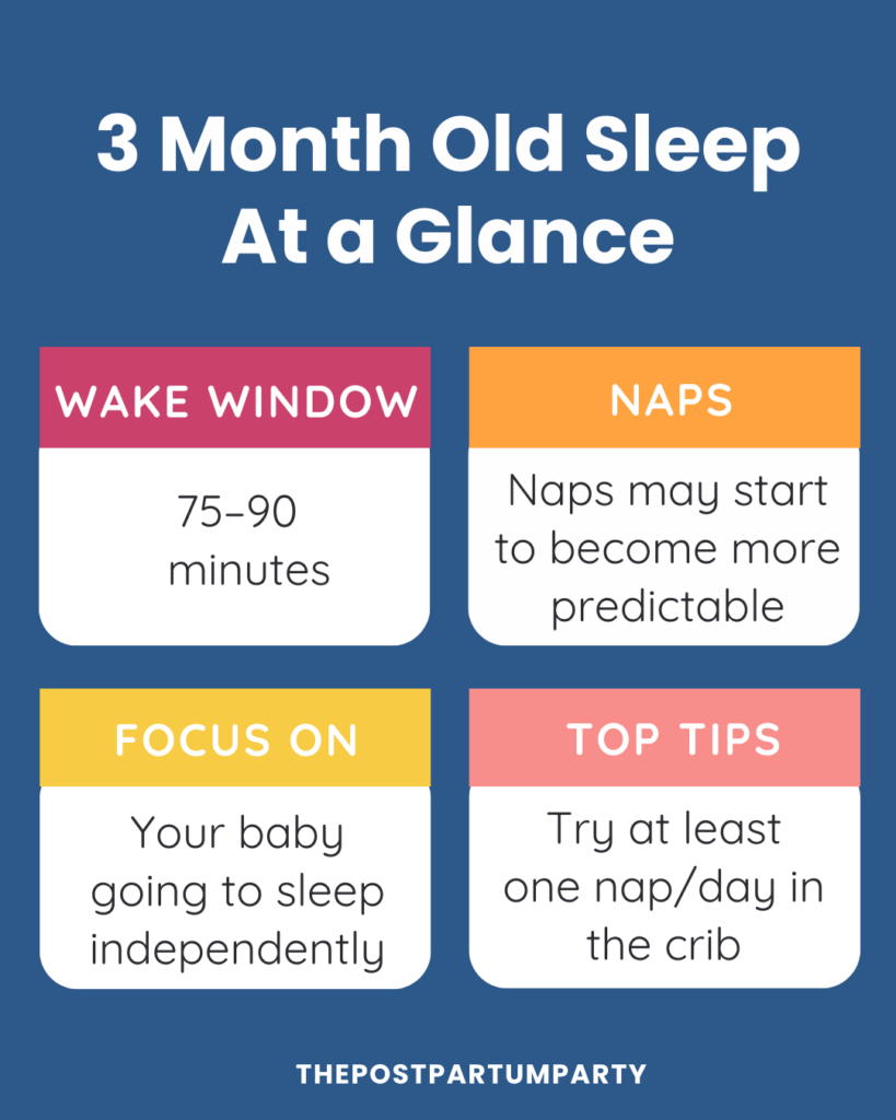 3 month old sleep at a glance