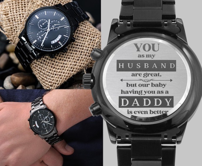 daddy watch to tell husband you're pregnant