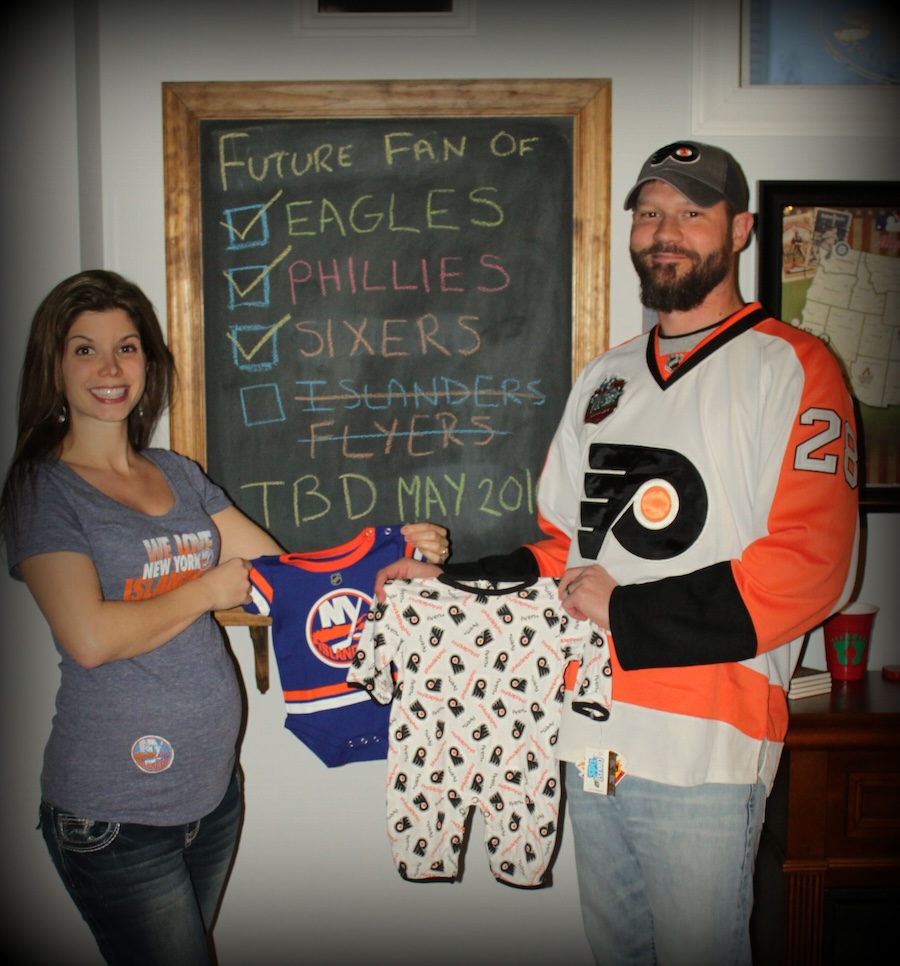 funny pregnancy announcement for sports fans